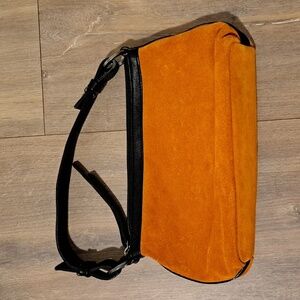 Bicchi Firenze Orange Suede Mini Bag